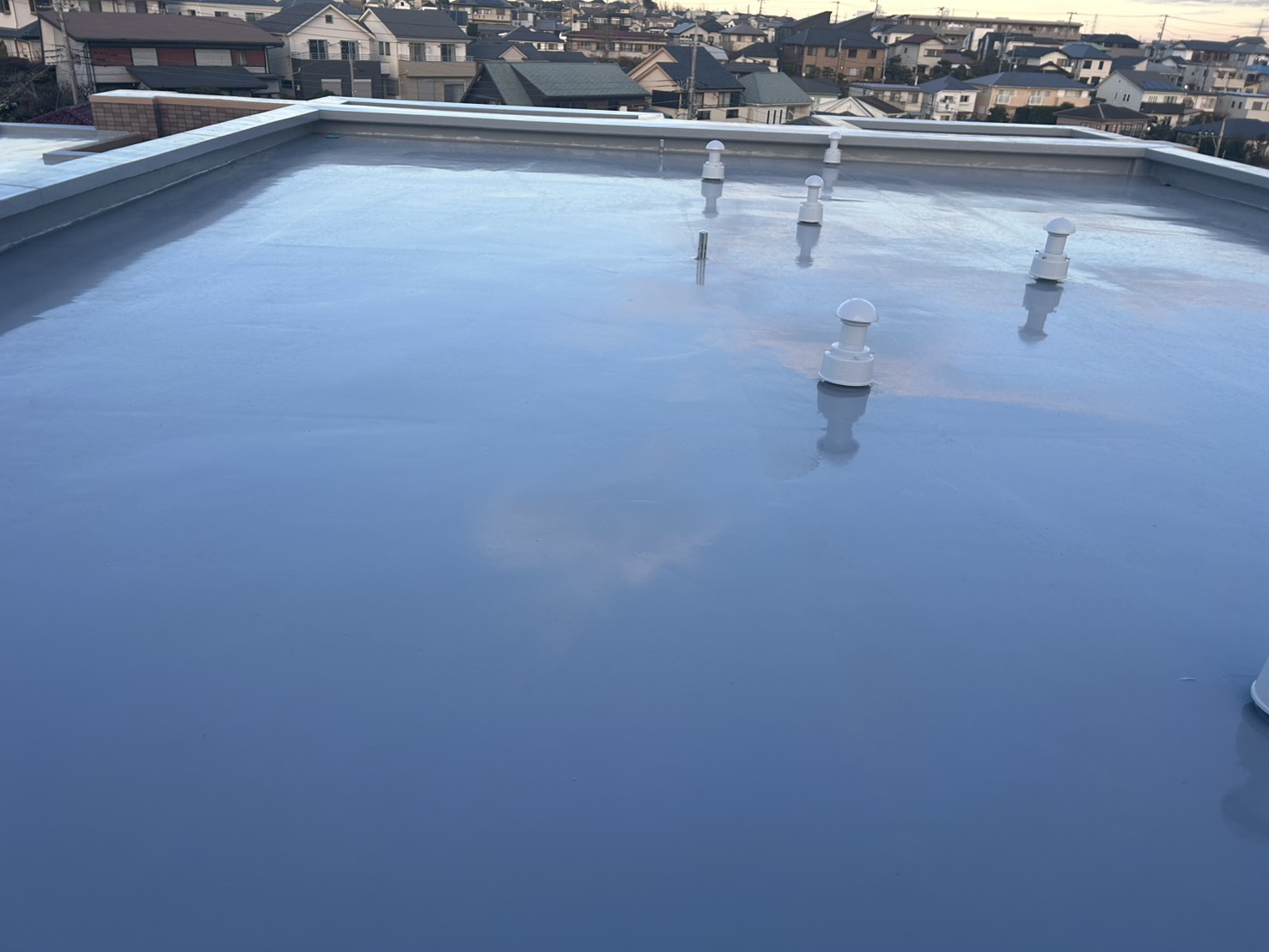 横浜市Kマンションの屋上防水工事施工事例 マンション屋上防水工事の実績